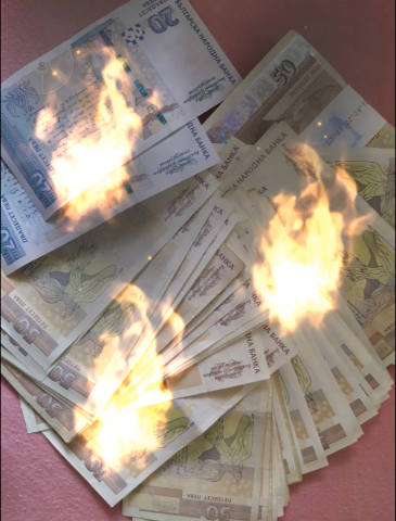 burning money